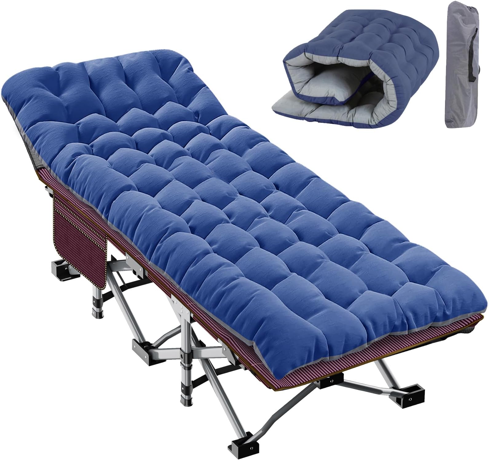 Faysore Camping Cot Cots for Sleeping with Mattress Cots