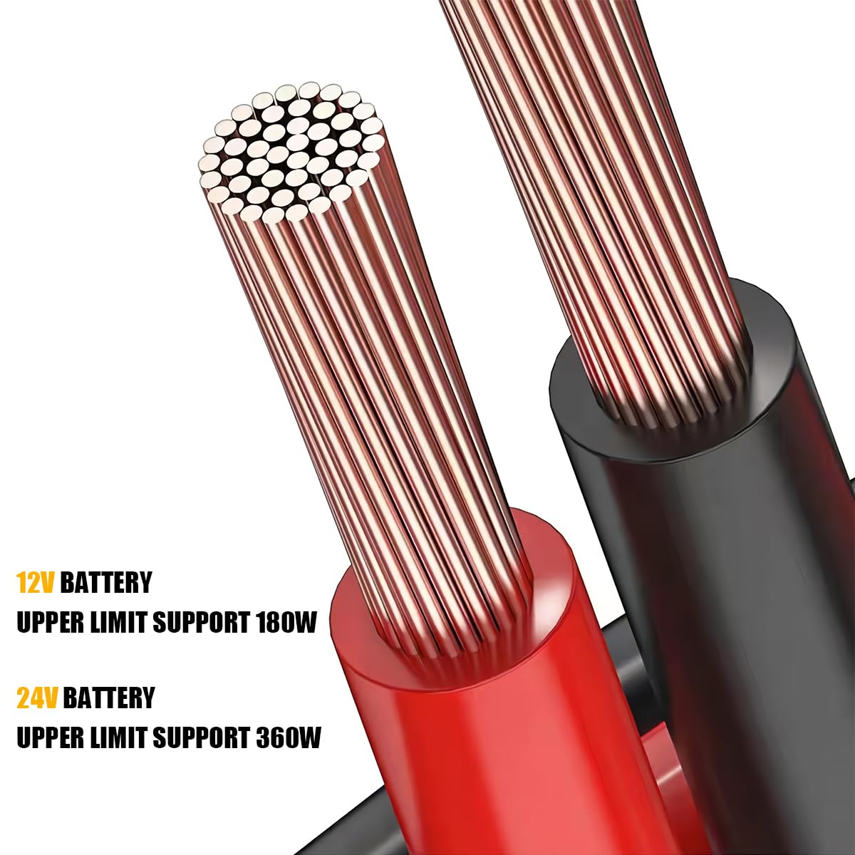 DEDC Auto Accendisigari Cavo Occhiello Prolunga 16 AWG con Morsetto Terminale Batteria 12V / 24V