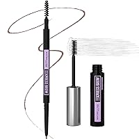 Vista 16 de Maybelline Express Brow - Lápiz de cejas ultra delgado con punta de precisión y carrete para cejas definidas, marrón suave, 1 unidad