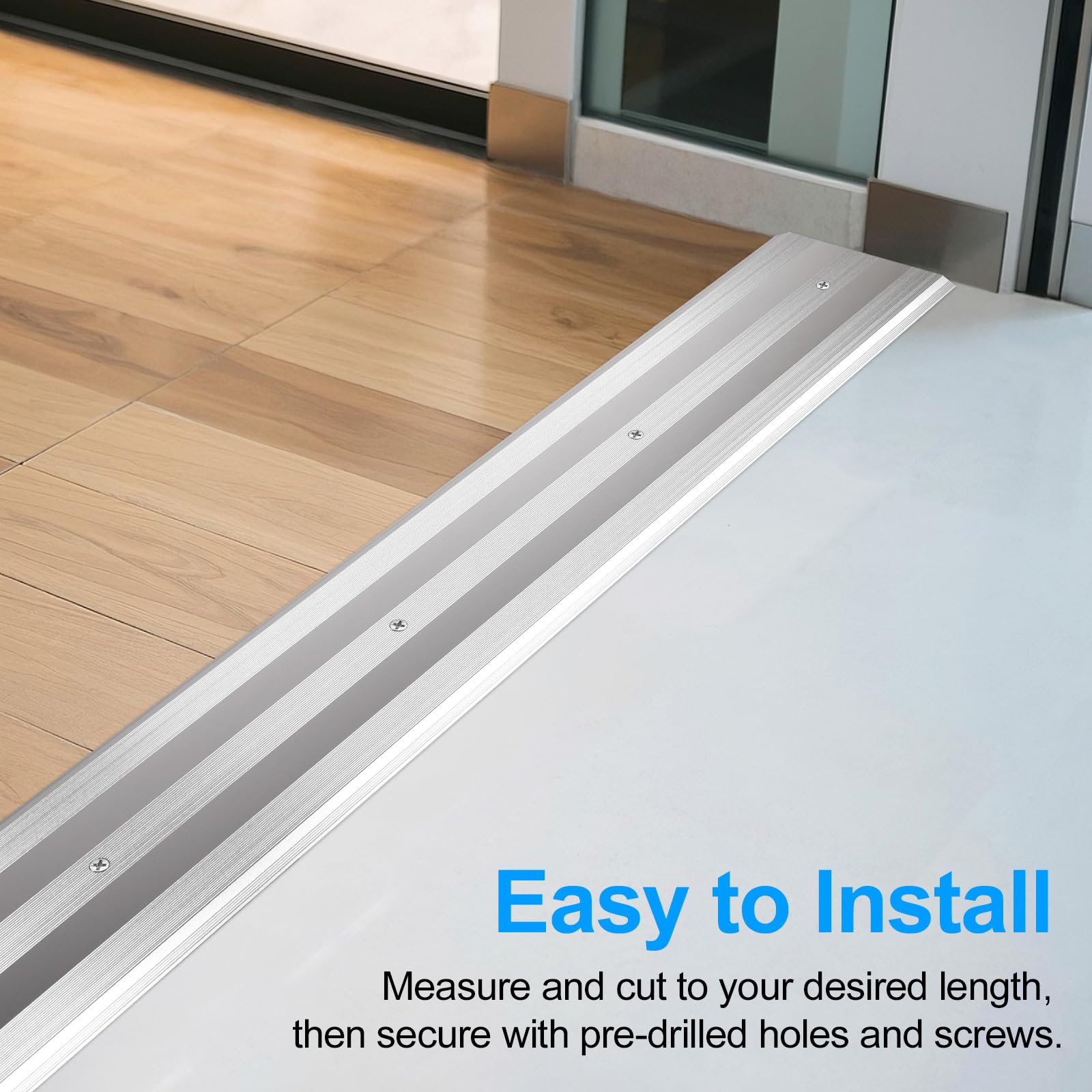 Orechic 5″Wide Sturdy Thicken Aluminum Threshold Strip - Image 3