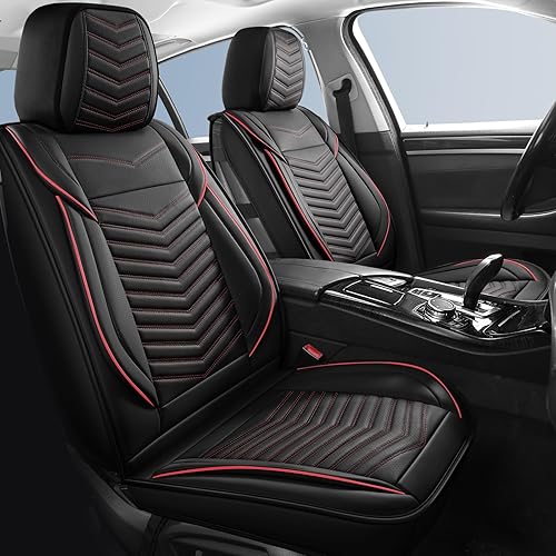 Miniatura 10 de Fundas de asiento delantero de automóvil, fundas de asiento de piel de napa transpirable para automóviles, cojines universales para asientos