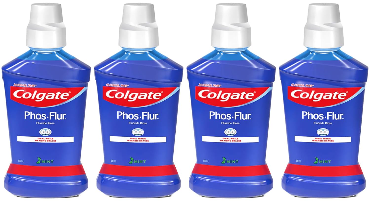 Buy Colgate Phos-Flur Fluoride Mouth Rinse, Mint Flavour, 500ml ...