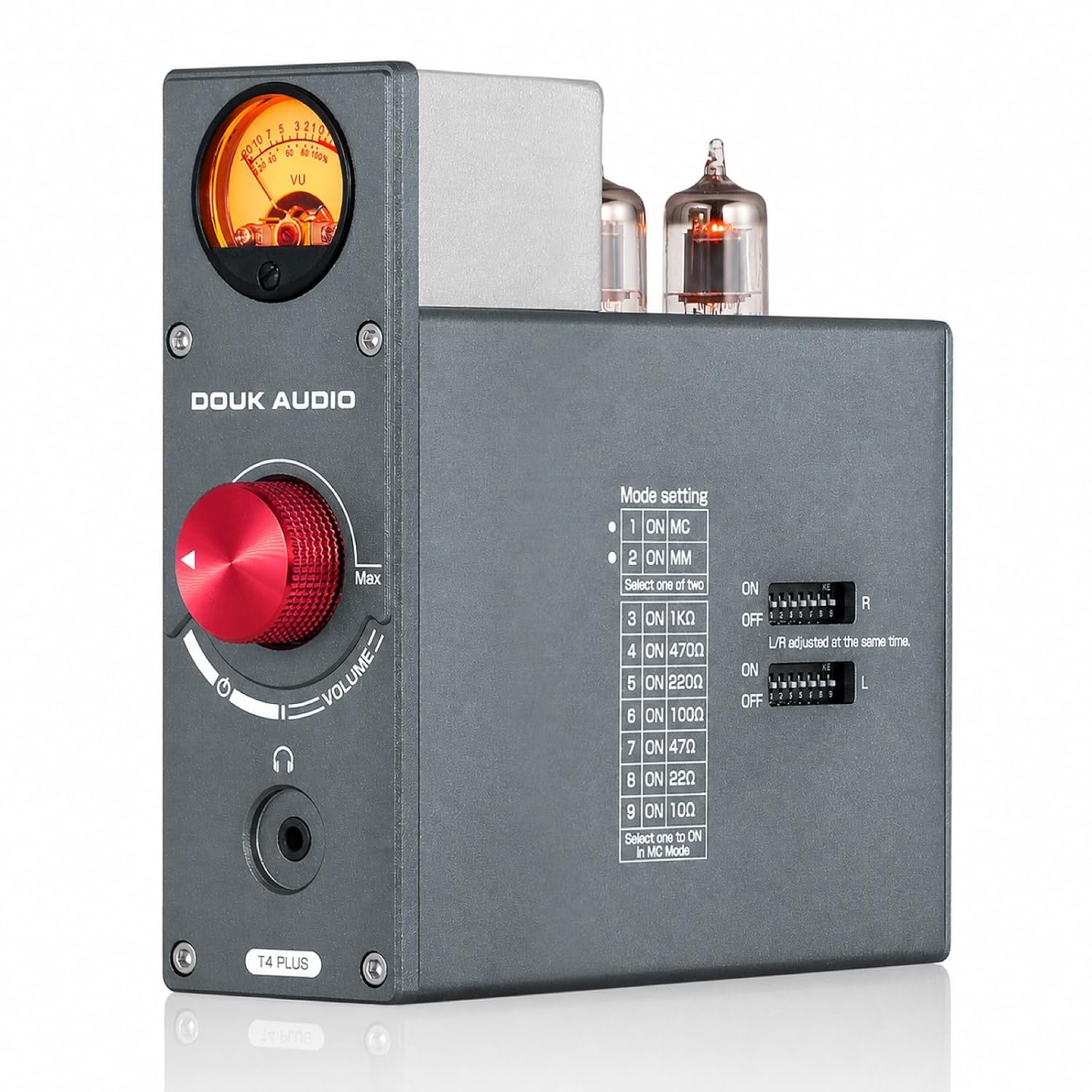 Douk Audio Tube Phono Preamp: 6CS6 Headphone Amp for Turntable (T4 Plus)