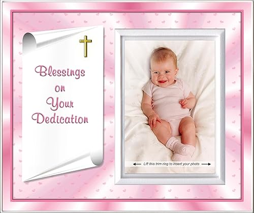 Miniatura 9 de Marco de fotos para bautizo con texto en inglés "Numbers 624-26" - Niña