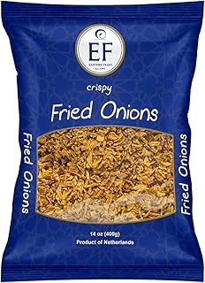 EF - Crispy Fried Onions, 400g (14 oz), Kosher, Halal, Product of Netherlands
