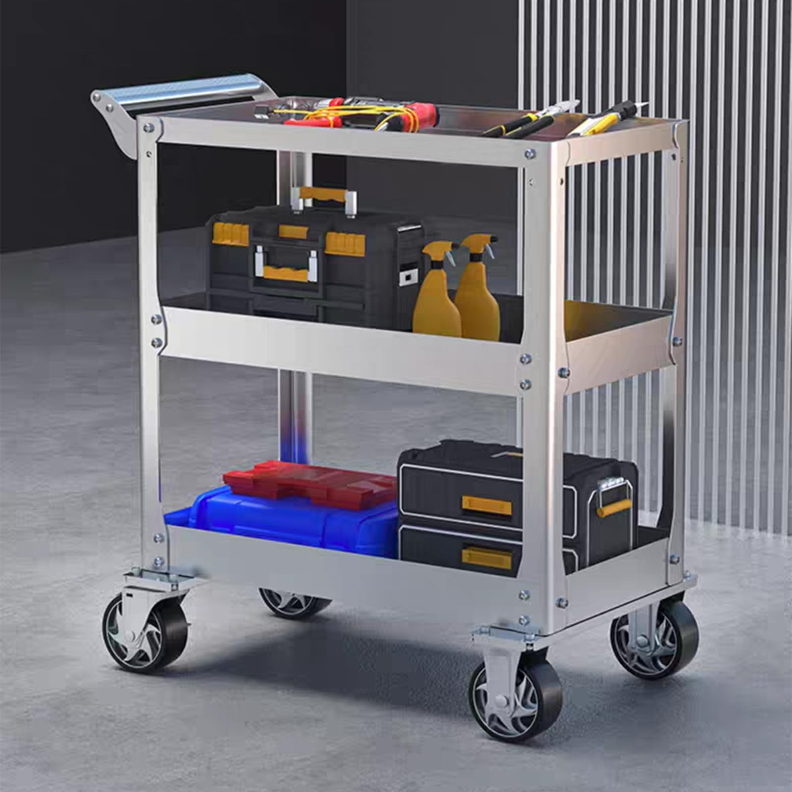 Amazon.co.jp: 清掃カート ホテル クリーニングカート 清掃台車 掃除用