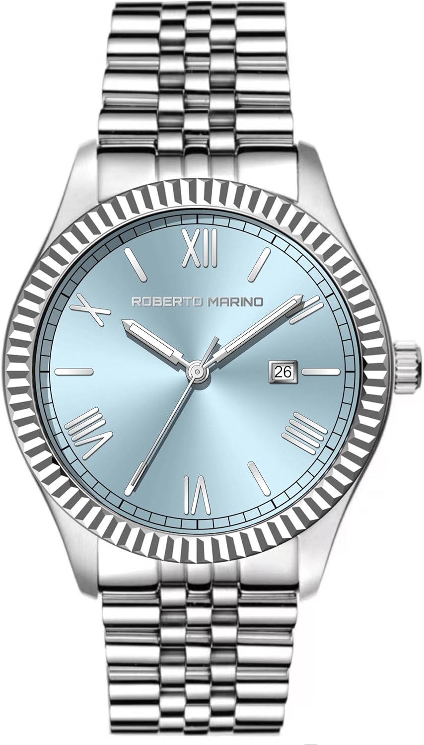 Roberto Marino Men’s Luxury Watch – Gold Stainless