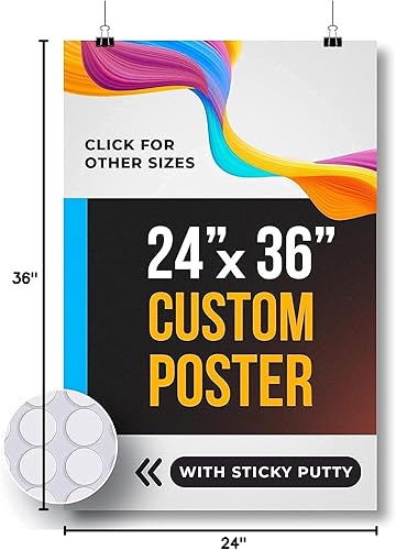 Miniatura 9 de Póster personalizado de 24 x 36 pulgadas, póster personalizado de imágenes, impresión de pósters, crea tu propio póster personalizado de 24 x 36