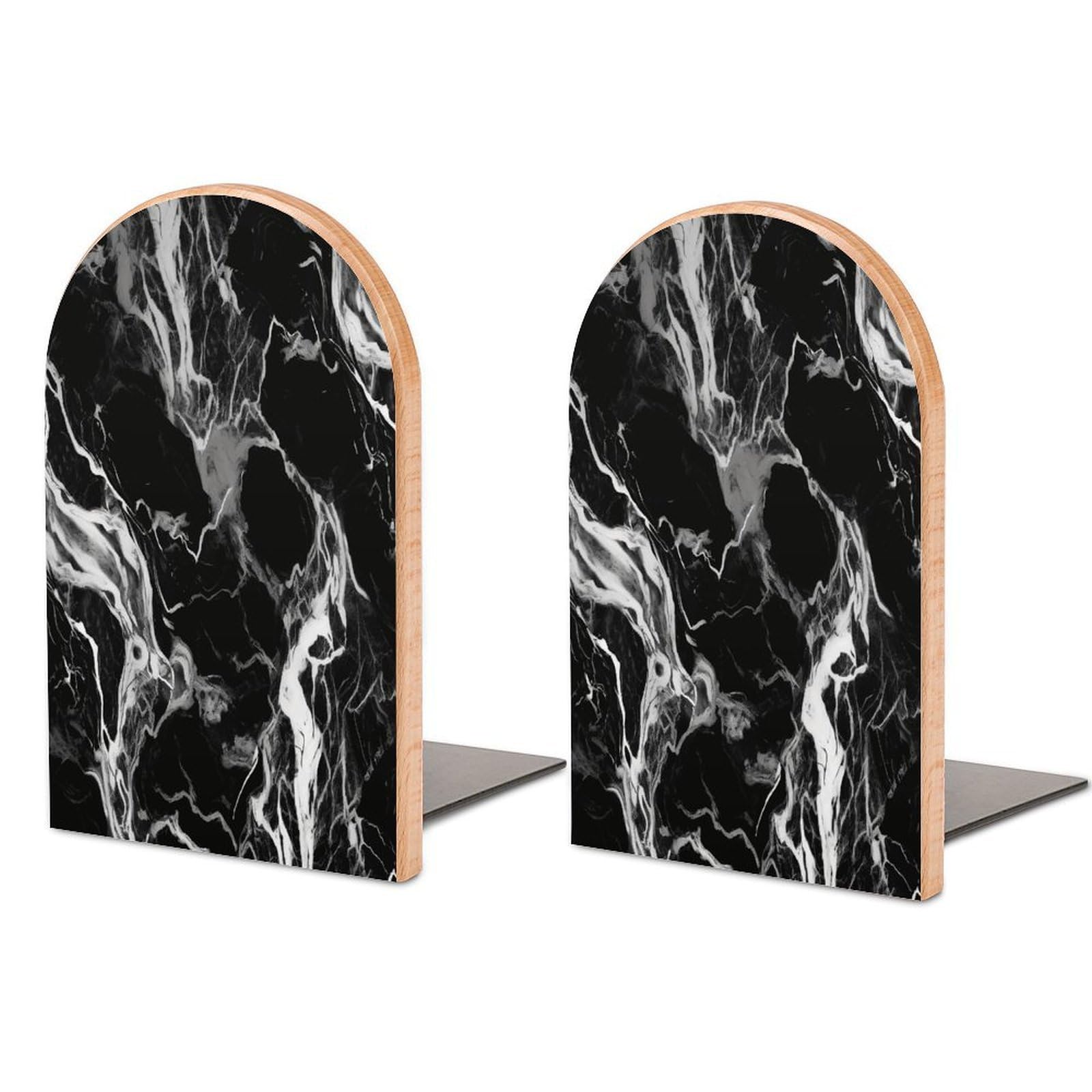 Sujetalibros de mármol decorativo para estanterías de salón y oficina
