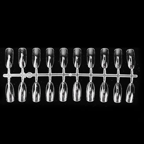 Miniatura 6 de 200 puntas de uñas postizas, puntas de uñas postizas transparentes, extensiones de uñas, palos de exhibición de uñas, puntas transparentes, tabla de