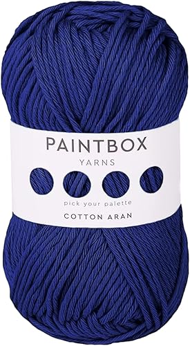 Miniatura 33 de Paintbox Yarns Hilo Aran 100% Algodón 1.76oz (50g), 93 Yardas (85m) - Lana Peinada Vino Tinto para Ganchillo o Tejer - Suave, Ligero para Suéteres