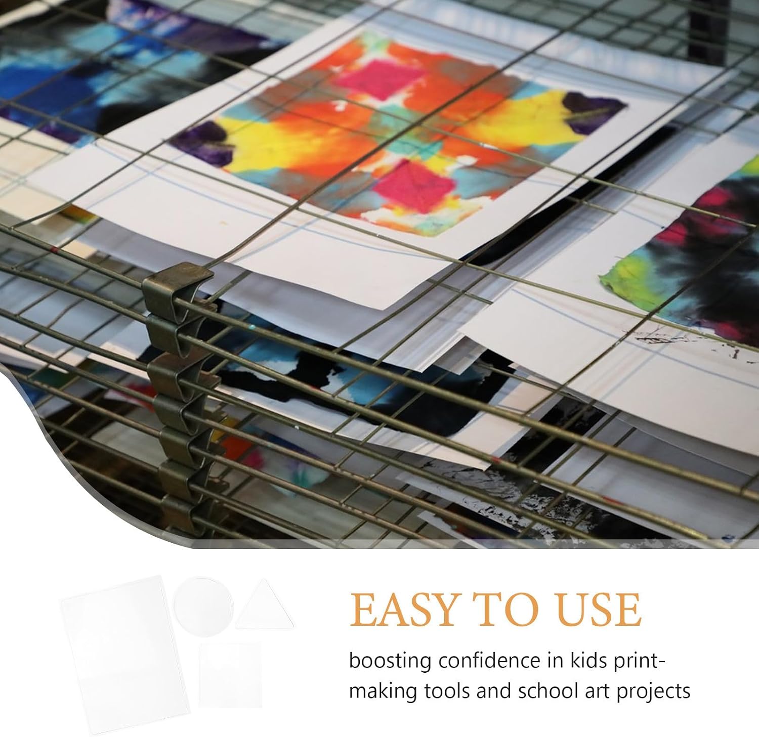 Boys and Girls Gel Press Monoprinting Plates for Card Making 4pcs