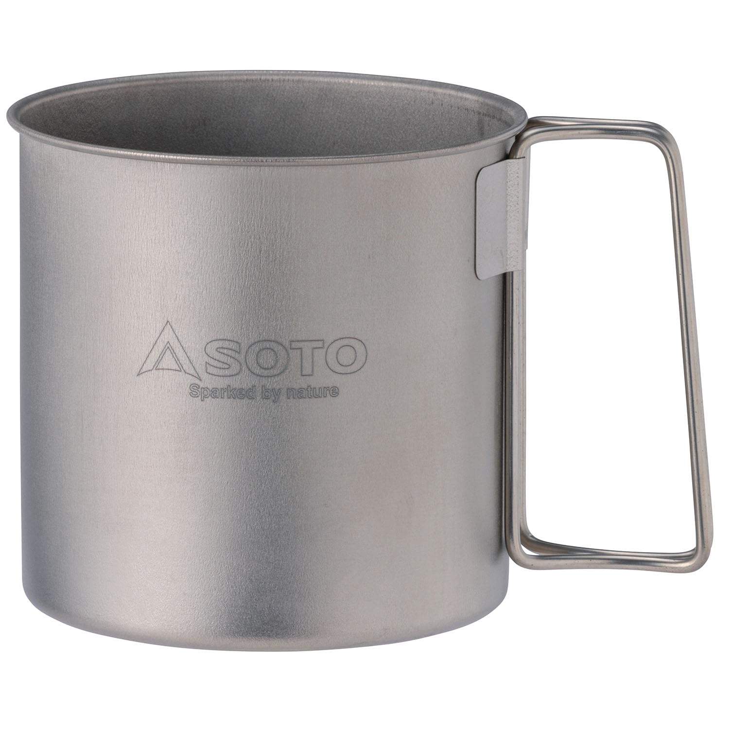 SOTO Titanium Mug 15.2oz Ultra Light 1.9oz Foldable Handle Camping Japan Made