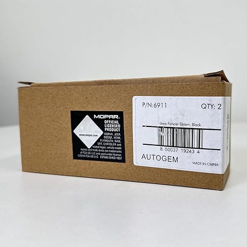 Miniatura 5 de Emblema de guardabarros iluminado para Jeep, color negro, 2 piezas/caja