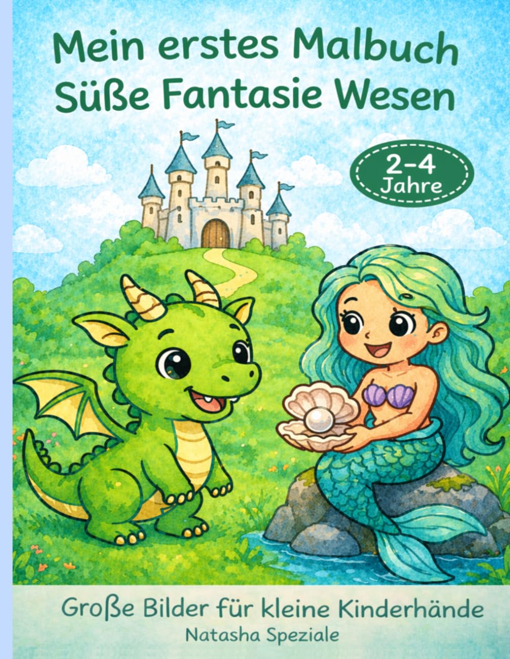 Mein Erstes Malbuch: Süße Fantasie Wesen: Große Bilder für Kleine Kinderhände | 2-4 Jahre