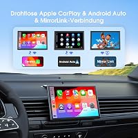 Avylet 7" Hordozható Autós Kijelző CarPlay Android Érintőképernyő GPS Hangvezérlés 3