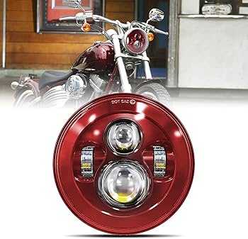 Amazon | SKTYANTS 7インチ 7インチ オートバイヘッドライト LED