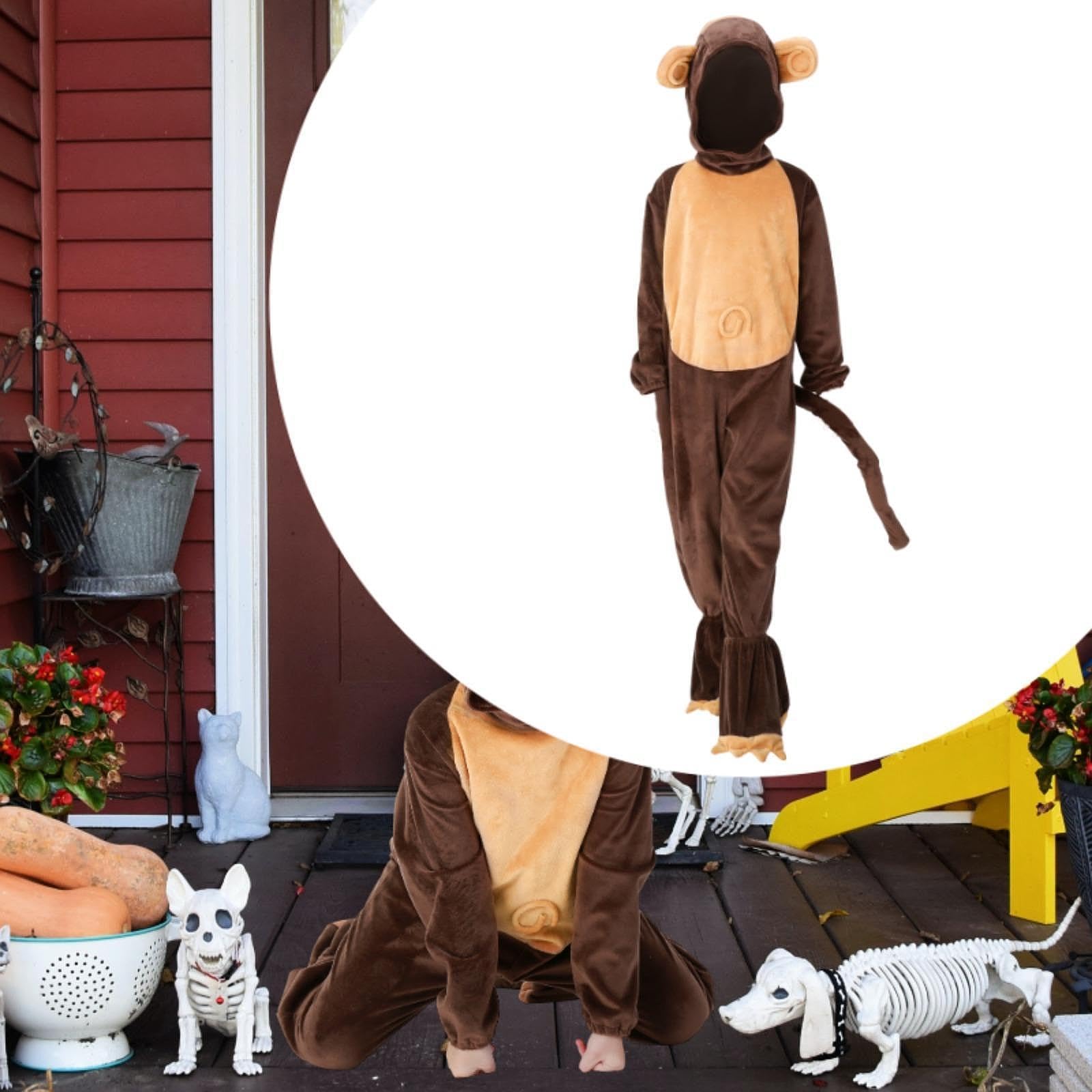 Déguisements de Singe pour Enfants, Costumes d'halloween pour Jeux de Rôle, XS