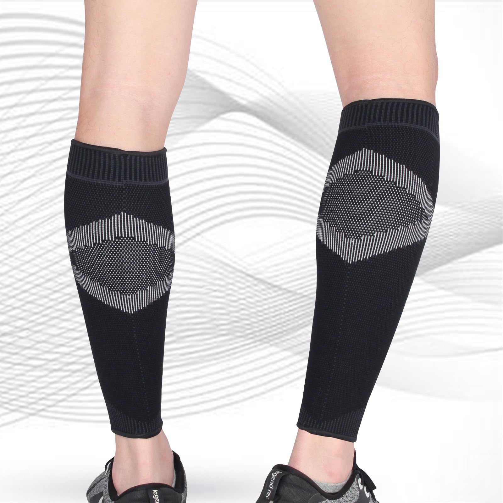 Manchons de Mollet Manchons de Compression de Mollet de Sport Compression de Chaussettes Course à Pied Jogging Cyclisme