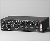 PUSOKEI 2x2 USB Audio Interface with 48V Phantom Power, 24-bit/192kHz Studio Quality for Podcasting, Streaming & Home Recording