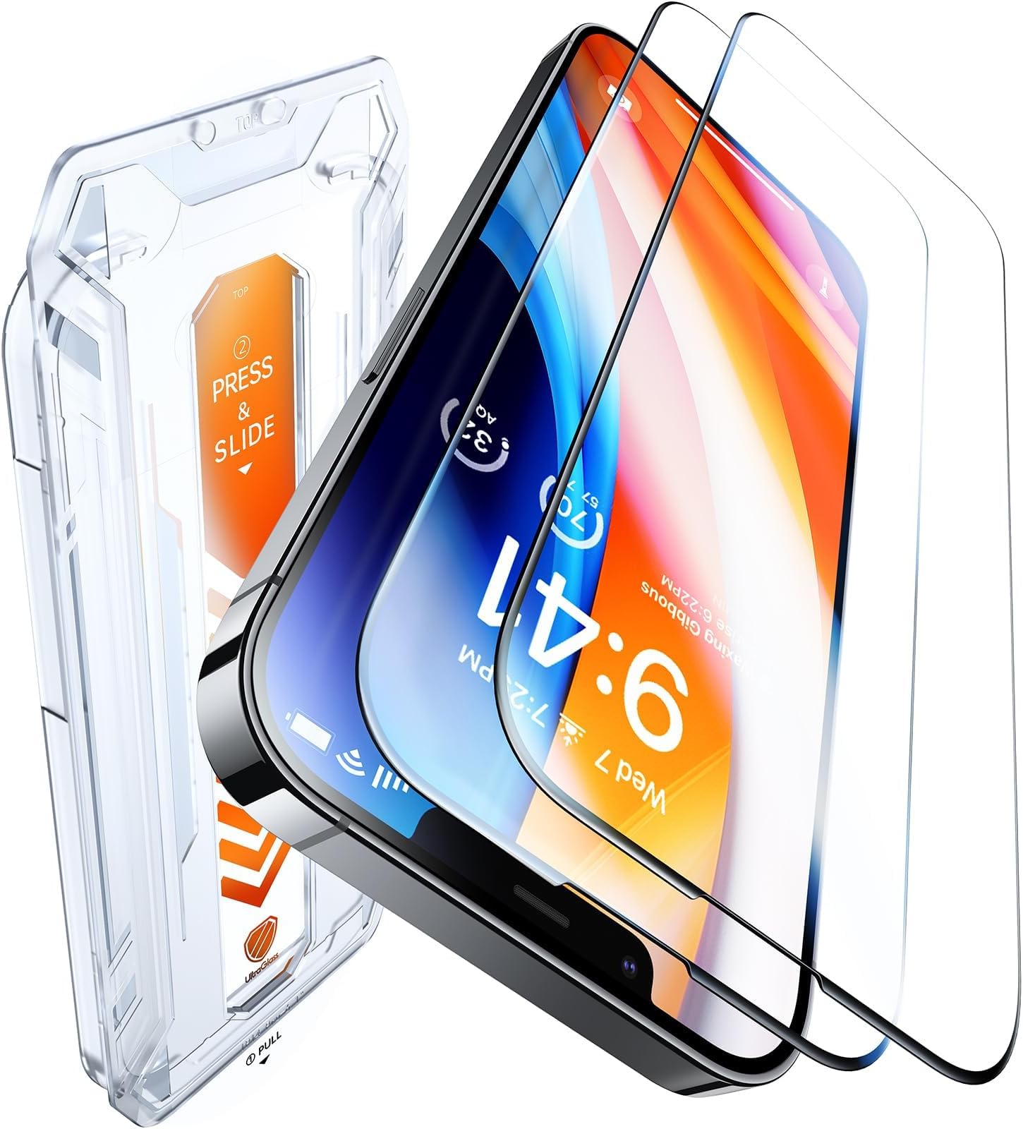 UltraGlass TOP 9H+ Glass for iPhone 11/ iPhone XR Screen Protector Glass [Military Grade Shatterproof & Longest Durable] Screen Protector iPhone 11 Tempered Glass, 2 Packs