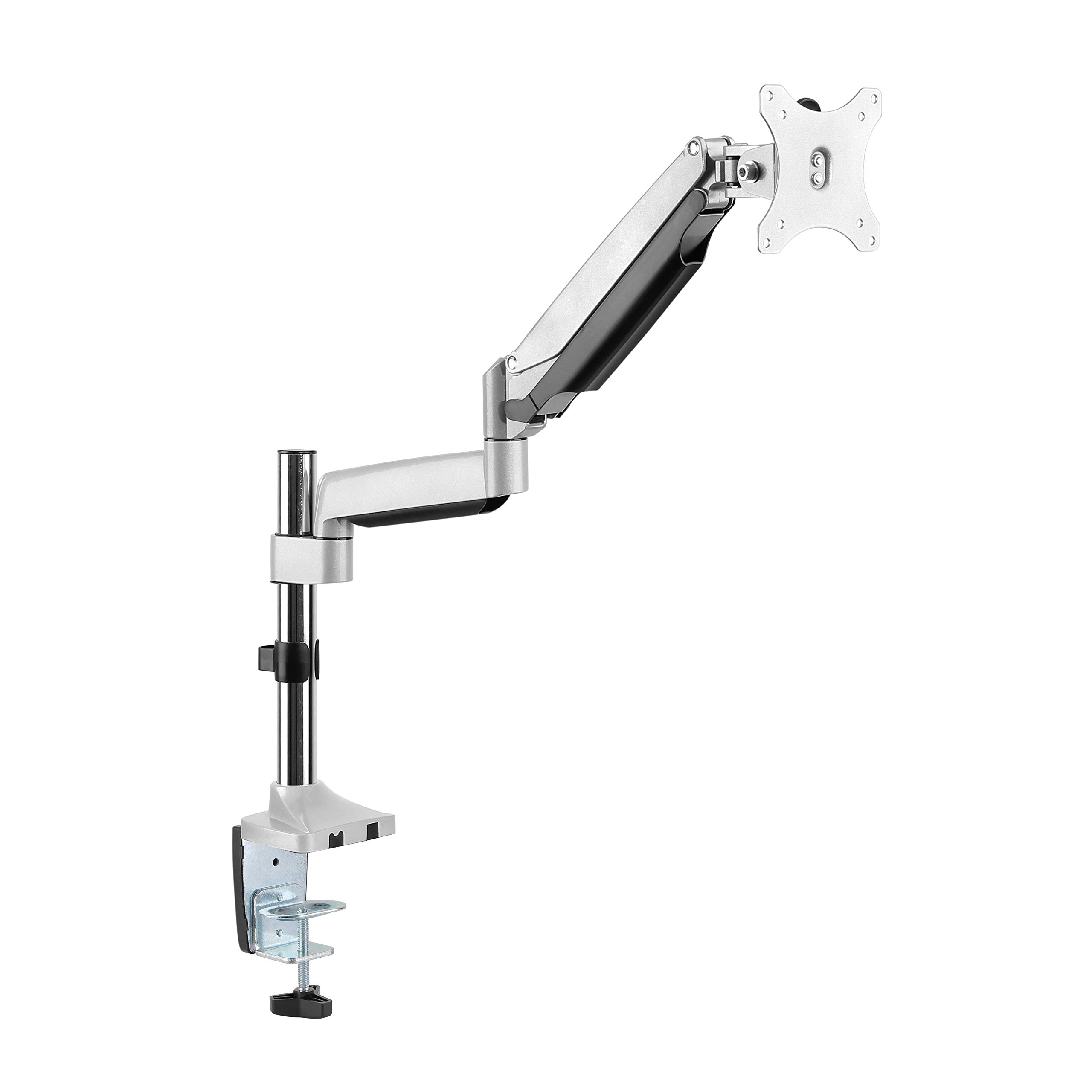 RICOO Monitor Halterung Tisch Gasdruckfeder für 13-32 Zoll VESA Tischhalterung Monitorarm TS9111 Monitorhalterung 1 Monitor Arm Bildschirmhalterung Bildschirm Halter Arme für Computermonitore