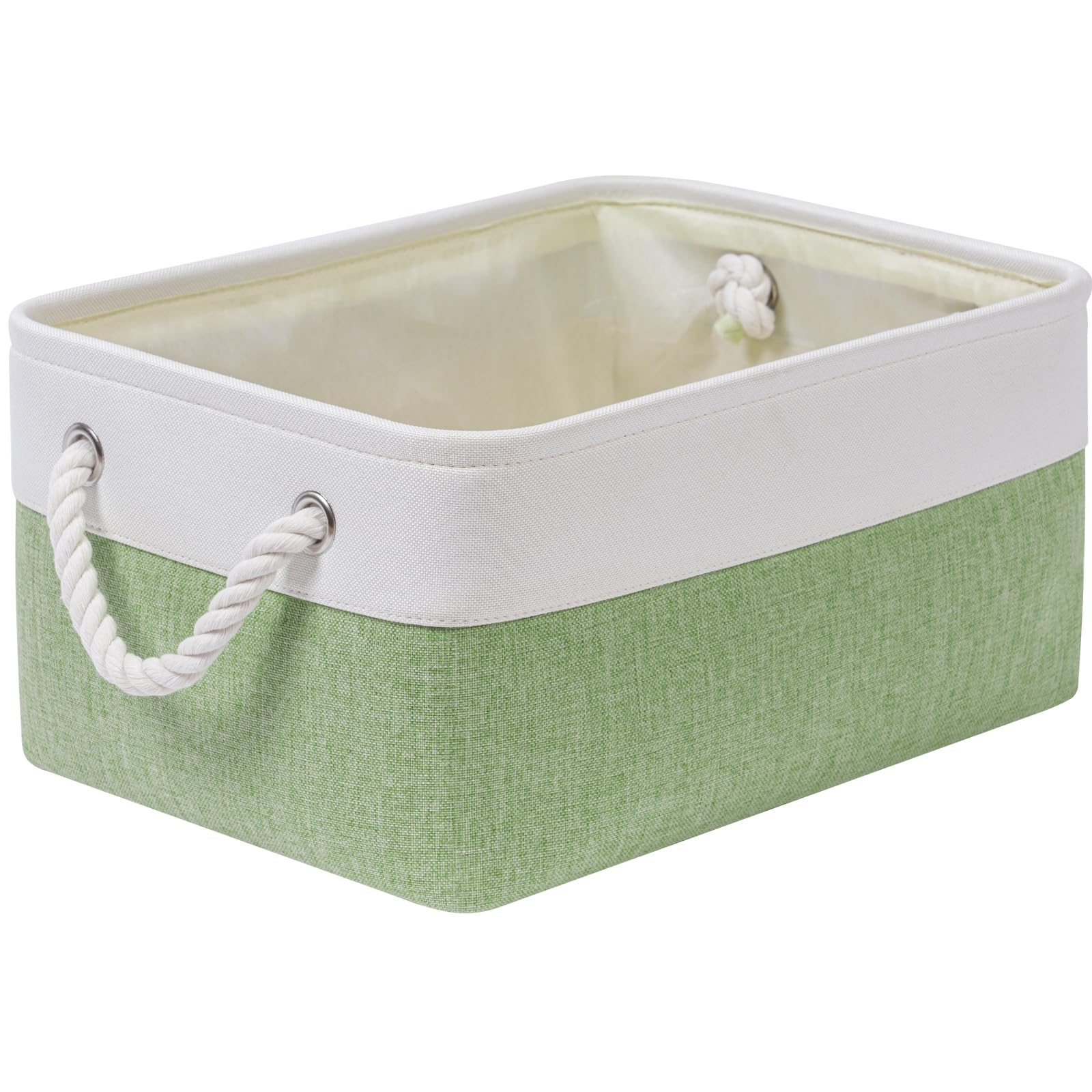 SOCOHOME Fabric Storage Box, Storage Basket with Handles for Shelves Toy, Wear-Resistant and Reinforced (M, 1 Pack)