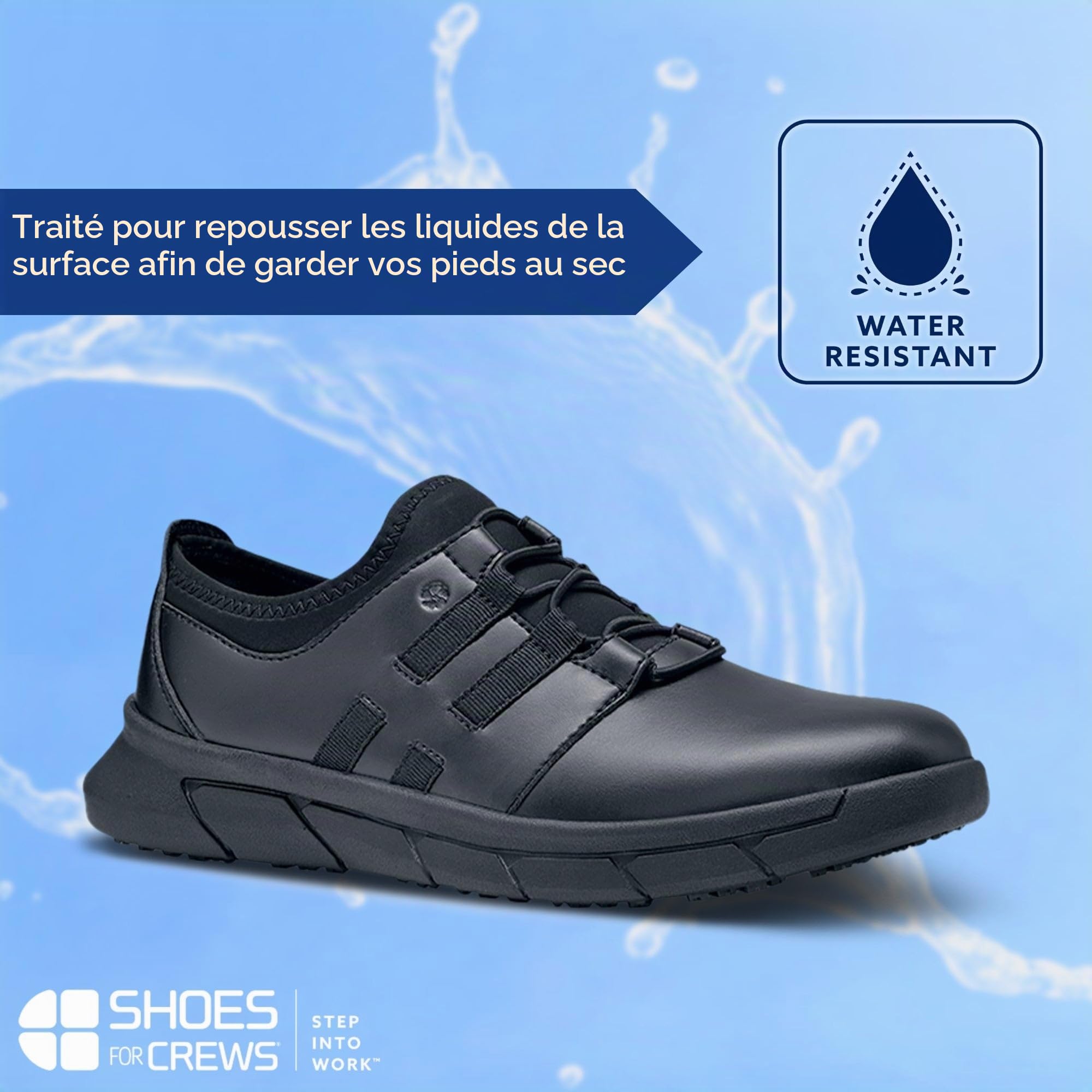 Lila Karina Baskets de Travail Femme Antidérapantes à Enfiler – Chaussures Légères et Déperlantes pour Femmes, Idéales pour l'Hôtellerie, Le Commerce de Détail et la Restauration