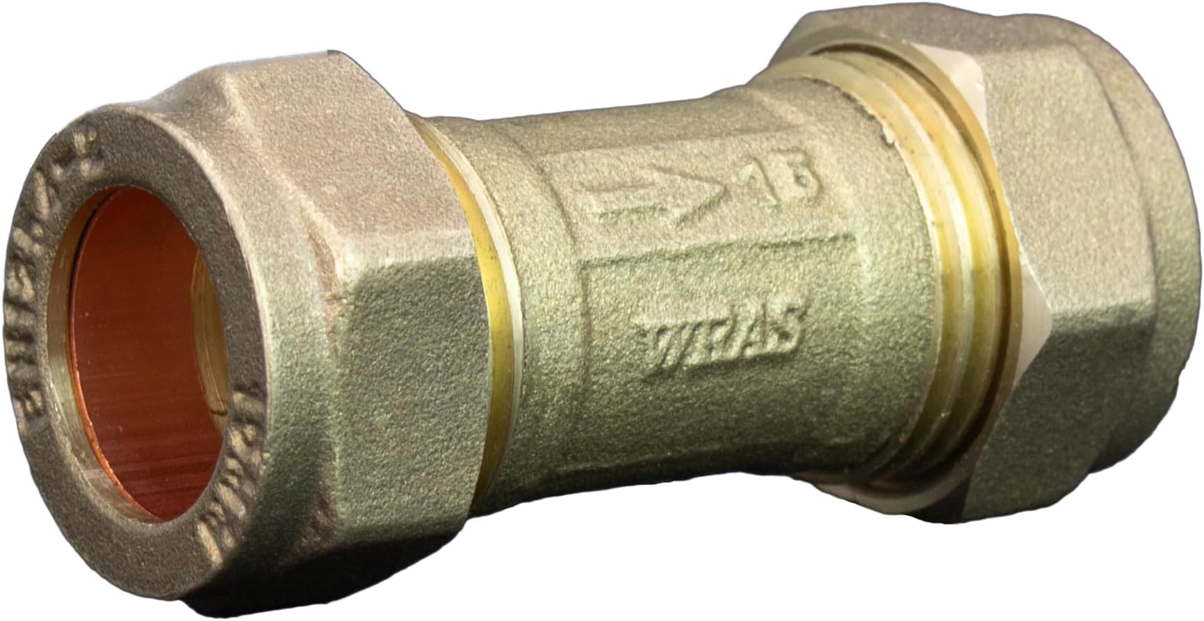 15mm Single Check Valve WRAS Approved Compression Fitting Non Return Valve one Way Isolation Valve DZR Prevents Backflow Durable Construction (15mm)