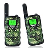 Walkie Talkies for Kids Camouflage Toys 2 Way Radios 22 Channels Long Range Gifts for Boys and Girls Age 4 to 12 5 6 7 8 9 Years Old for Army Outdoor Camping Games Soldier Birthday Presents