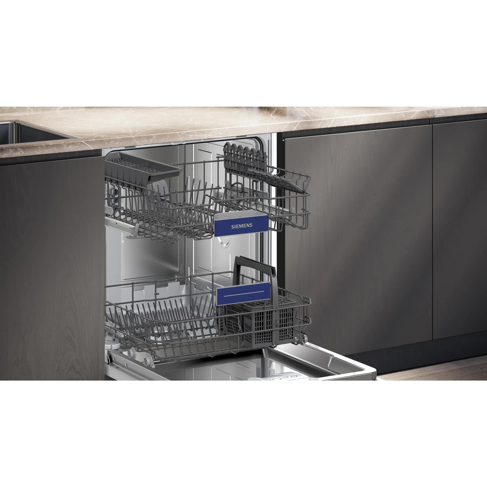 Siemens iQ300 SN43HW10TE - Lavastoviglie sottopiano 60 cm, colore: Bianco