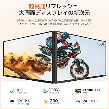 モバイルモニター　10.5インチ UPERFECT製品 Amazon.co.jp: UPERFECT モバイルモニター 10.5インチ 解像度