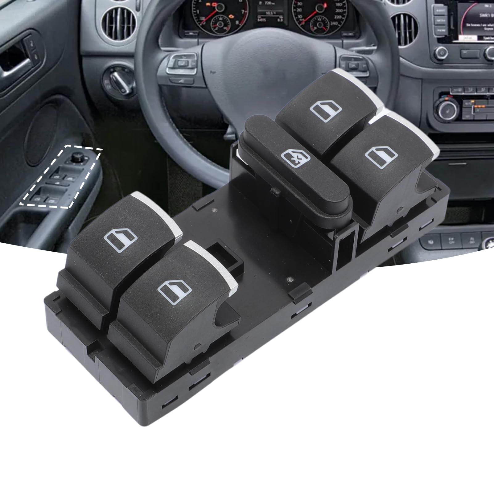 6 interruttori alzacristalli pulsantiera per Golf 5 6 Interruttore Finestrini per GTI MK5 MK6 Ti-guan Pass-at Je-tta 5ND959857 5ND941431B 5ND959565B 5ND959855