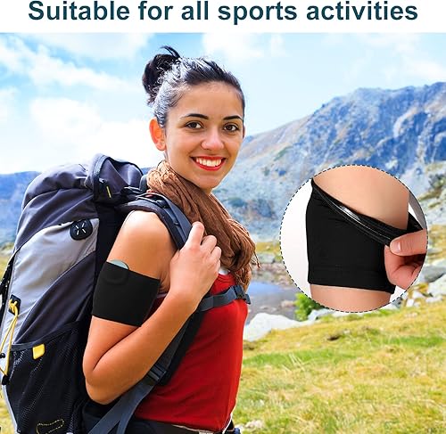 Miniatura 6 de 4 piezas de funda para sensor de diabetes, lavable, reutilizable, para suministros para diabéticos, suministros deportivos (talla L)