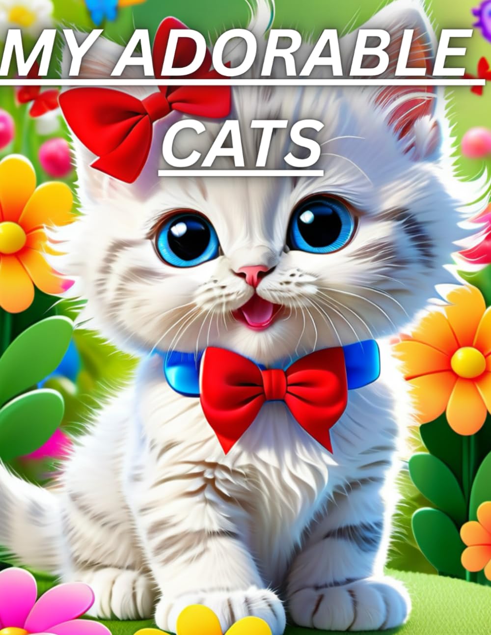 CUTE CATS Coloring Book for Kids: Adorable Kittens and Playful Cats for Boys and Girls