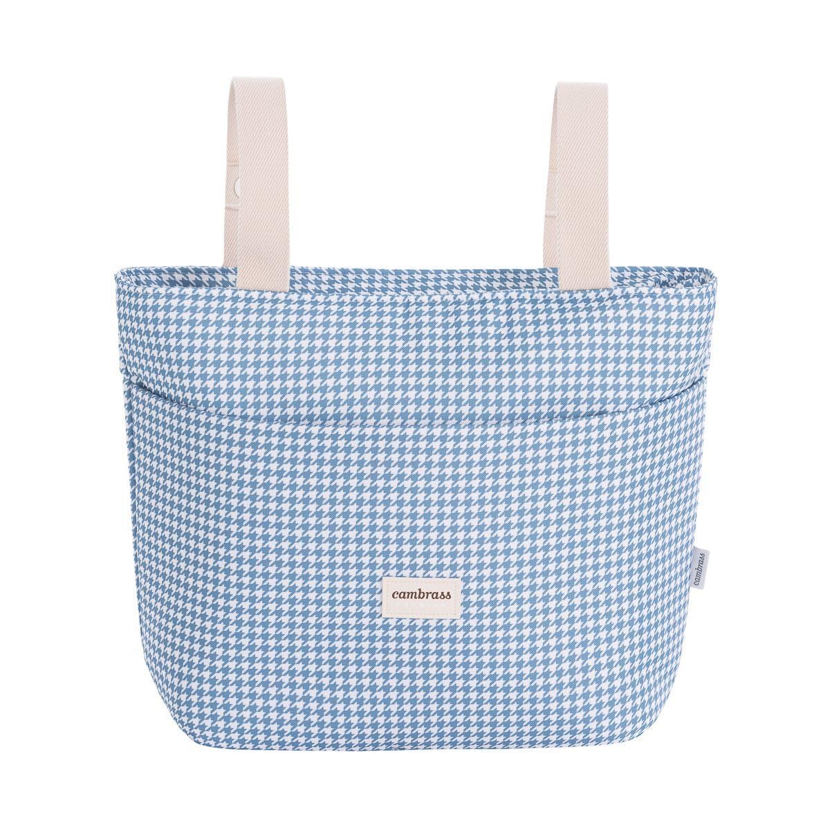 Cambrass - Bolso carro maternal para bebe - bolso de maternidad para carritos de bebe - organizador para pañales y otras cosas de bebe - Windsord Summer Azulon 15x38x28 cm
