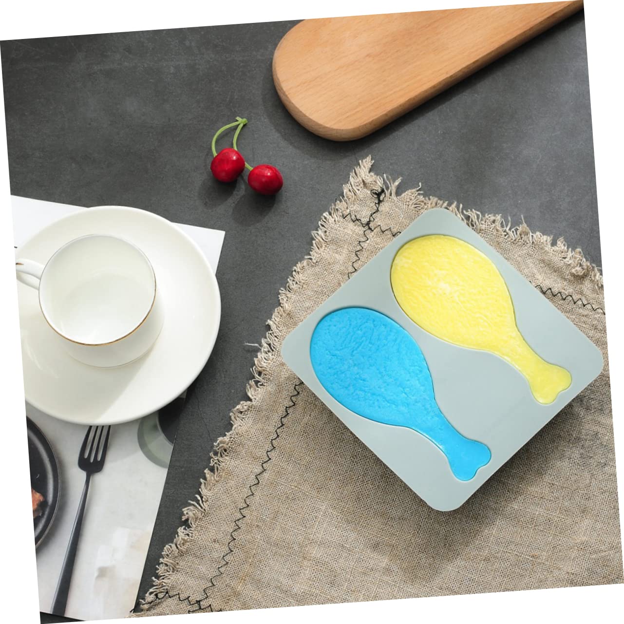 Lot De 3 Moules À Gâteaux En Silicone Pour Pâtisserie Poulet Pour Faits Maison 2 Pièces X 3