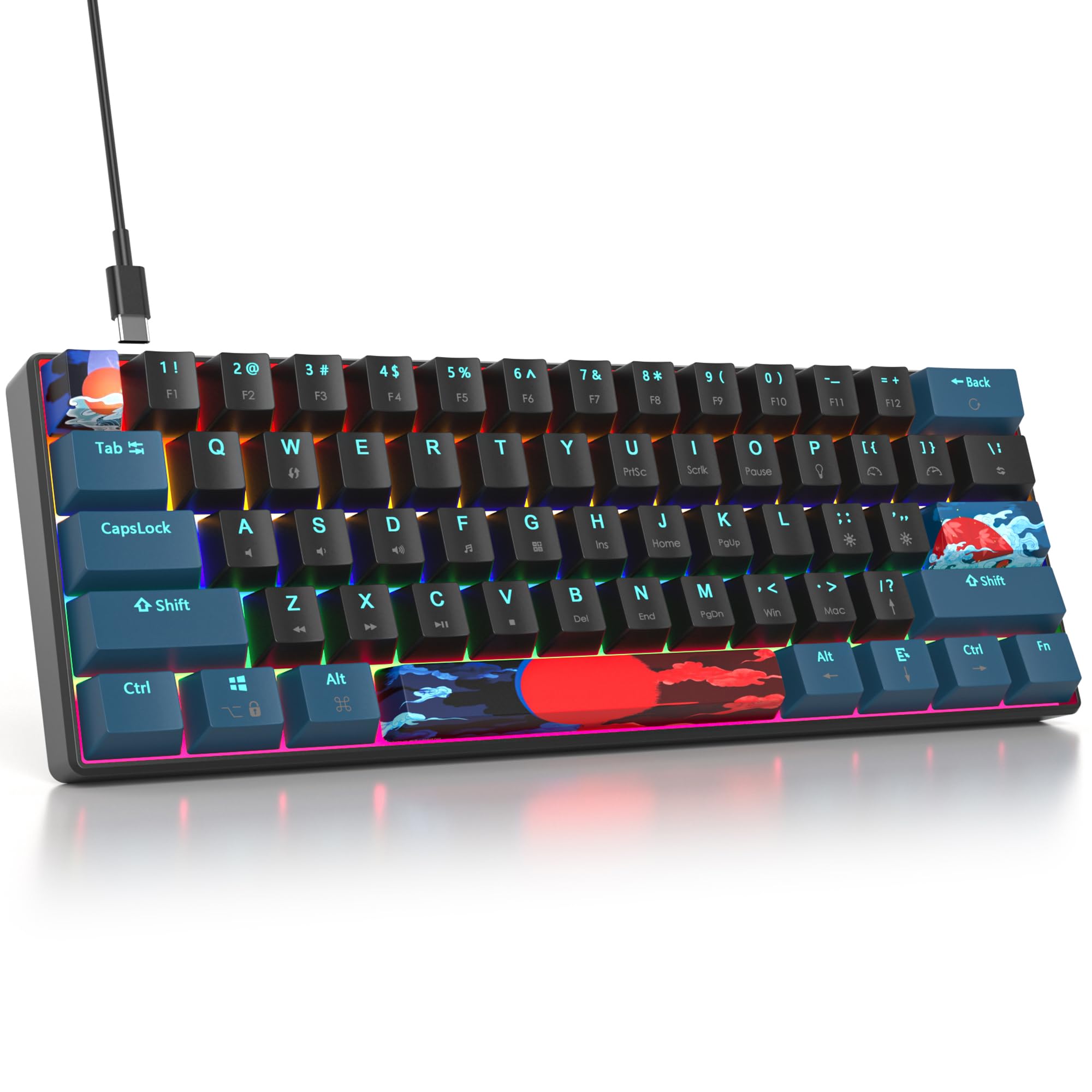 soranonsky✳︎ Amazon.com: surmen 60% Mechanical Gaming Keyboard with