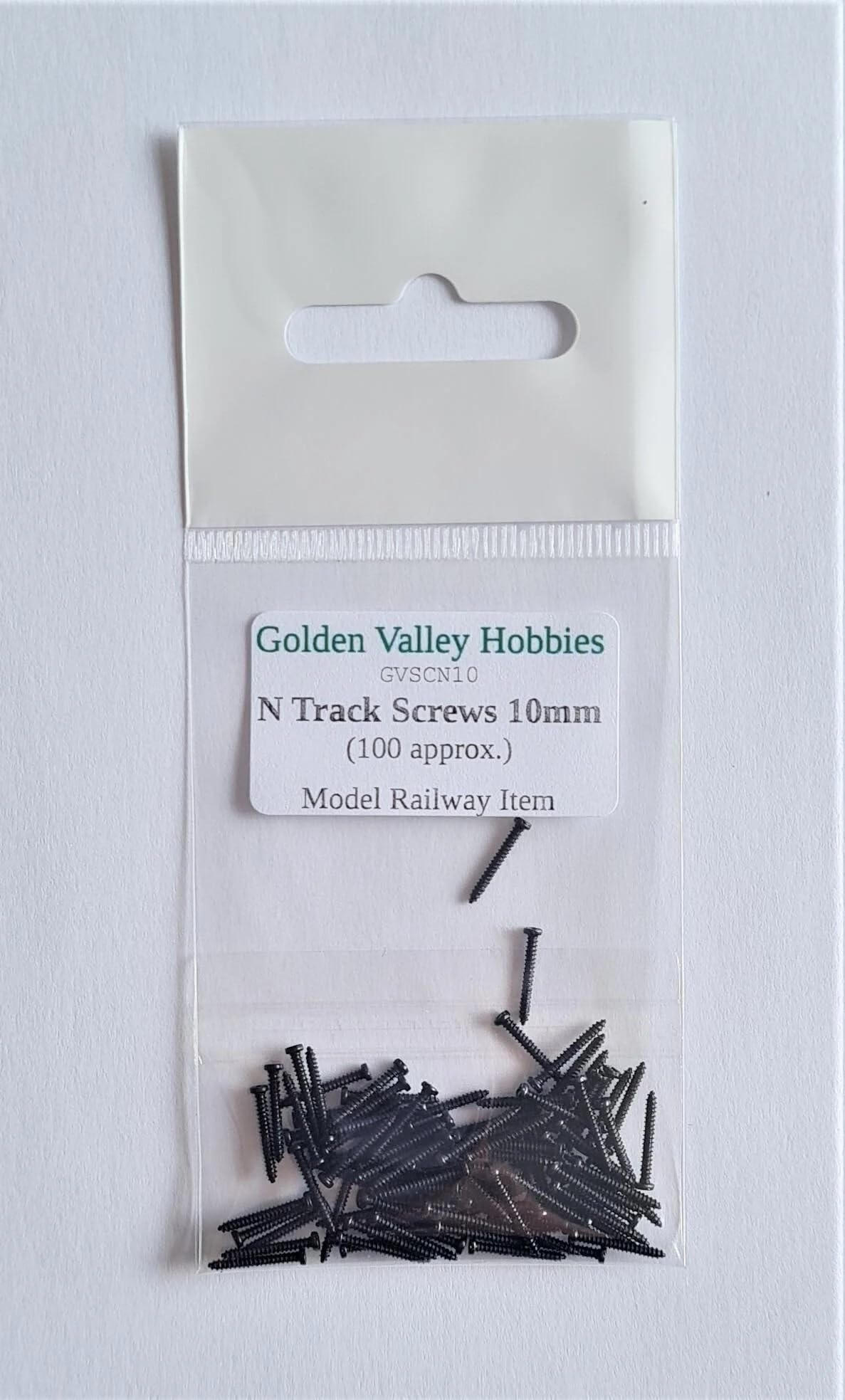 Golden Valley Hobbies GVSCN10 Track Screws N Gauge 10mm Long (x100)