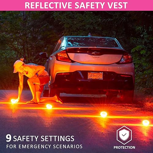 Miniatura 4 de Kit de emergencia para automóvil con compresor de aire portátil, kit de emergencia en carretera para vehículos, kit de asistencia de seguridad en