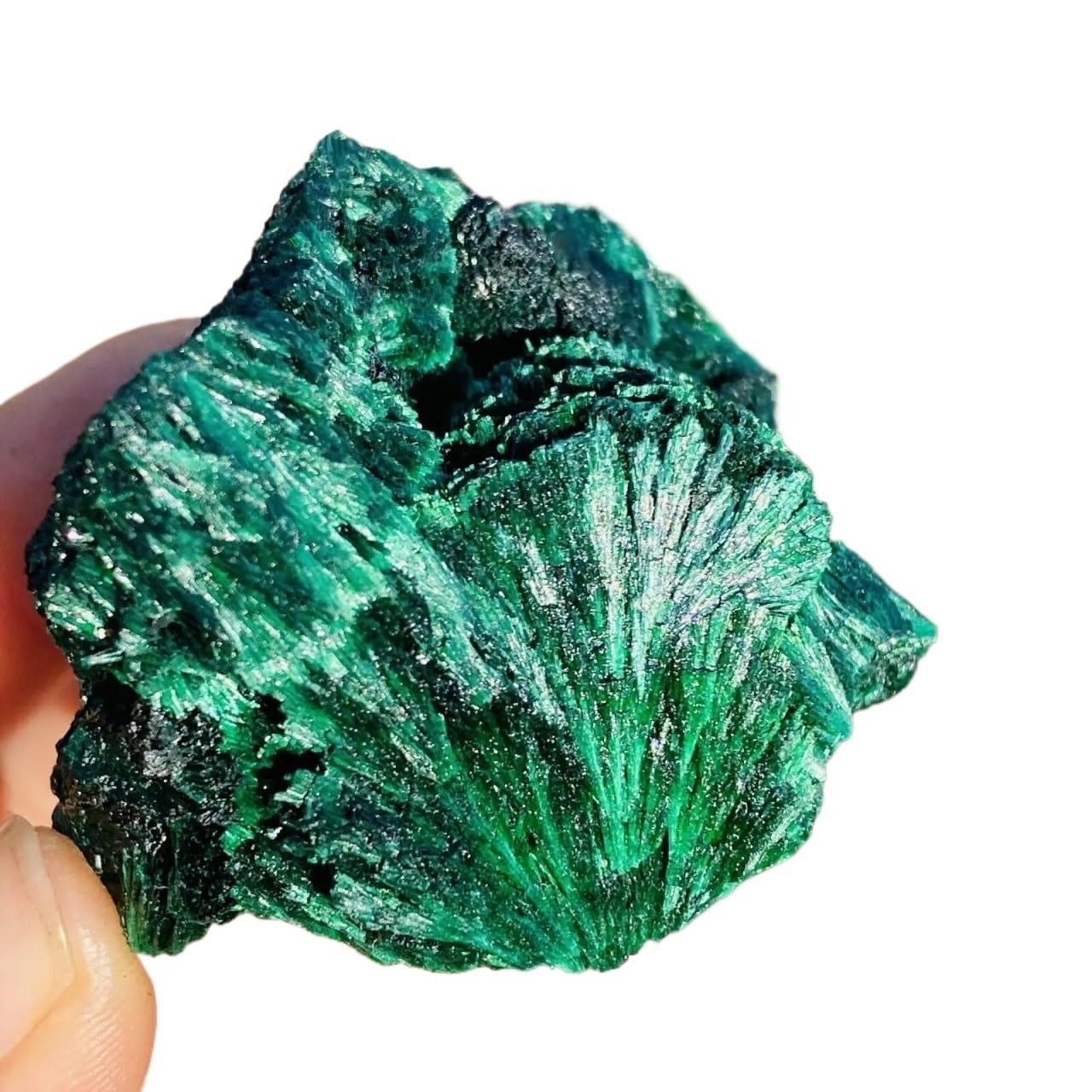 KJEBVHIRS Decorative Ornaments Malachite Cluster Quartz Crystal (Size : 550-600g)