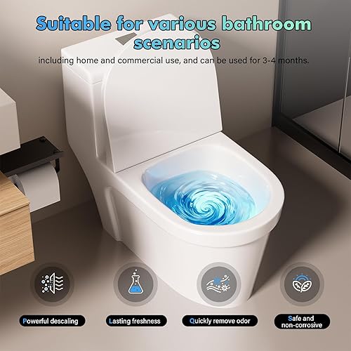 Miniatura 4 de Acina Limpiador de inodoro 2 piezas cápsulas limpiadoras para inodoros Pro Bowl para baño, limpieza de tanque de inodoro para manchas y cal,