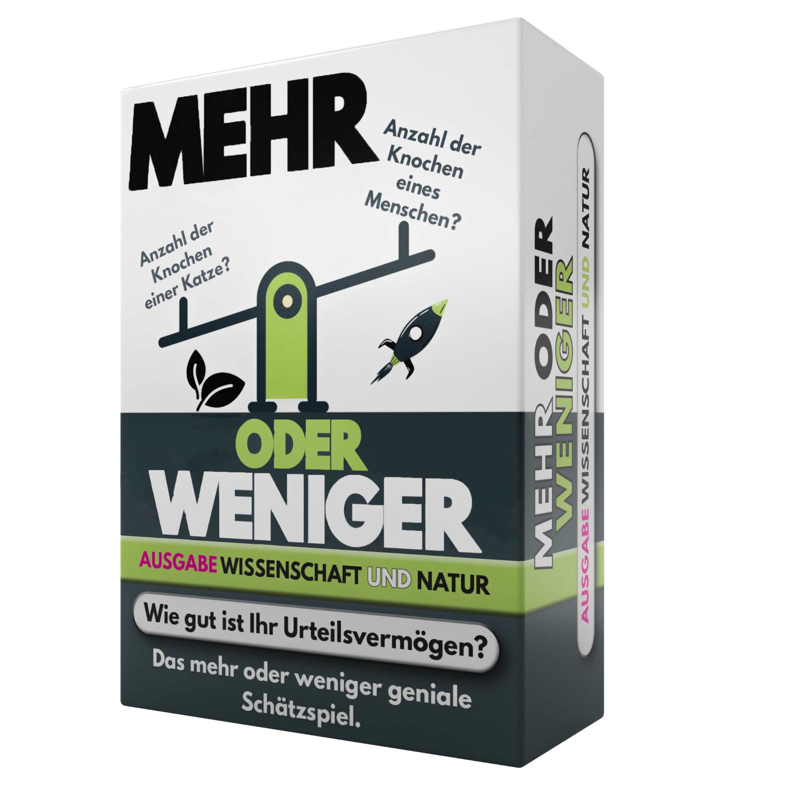 More or Less Mehr Oder Weniger Kartenspiel | Ausgabe Wissenschaft und Natur