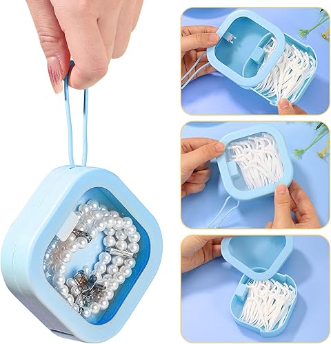 Miniatura 9 de Prudiut 2 piezas organizador de corbatas para el cabello, organizador de joyas para adolescentes, niñas, mujeres, regalo ideal para almacenamiento