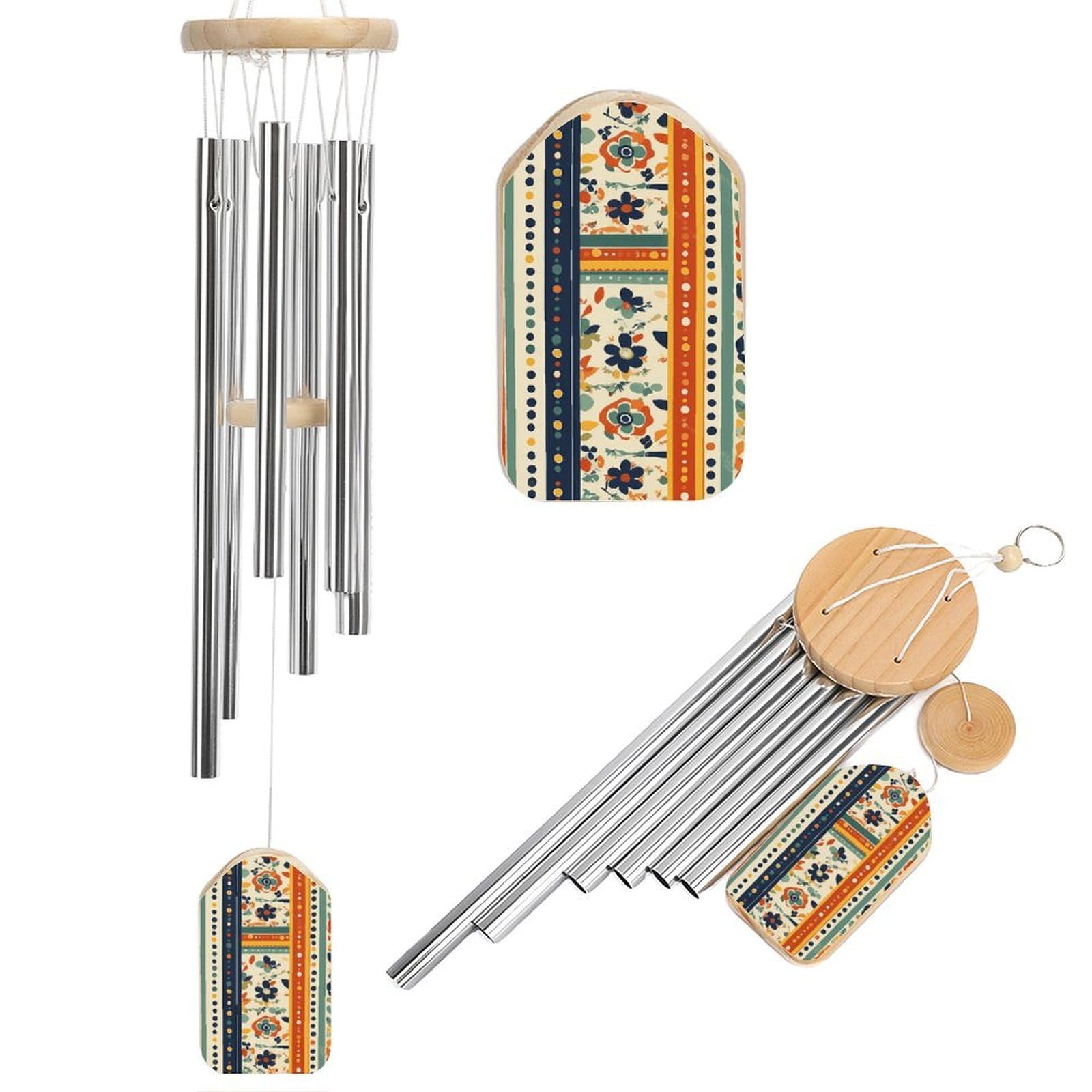 Shapes Wind Chimes for Outside Memorial Gift Sympathy Wind Chimes Aluminum Tube Windchime with Hook Windbell for Outdoor Patio Garden Decor Housewarming Gift