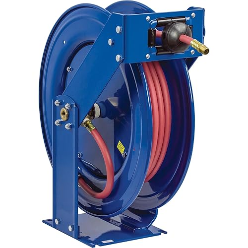 Miniatura 3 de Coxreels P-LP-110 Bobina para manguera con resorte 14" I.D., 10' Capacidad de la manguera, con manguera, 300PSI, 1