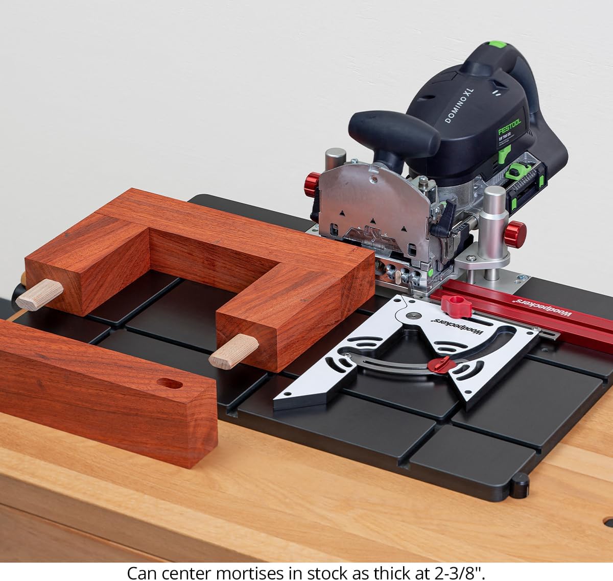 Woodpeckers MortiseMatch, Precision Joinery Table Designed for Festool Domino Joiners, Mirror-Matched Miter Jig & Protractor Fence System, Made in USA MORTMATCH