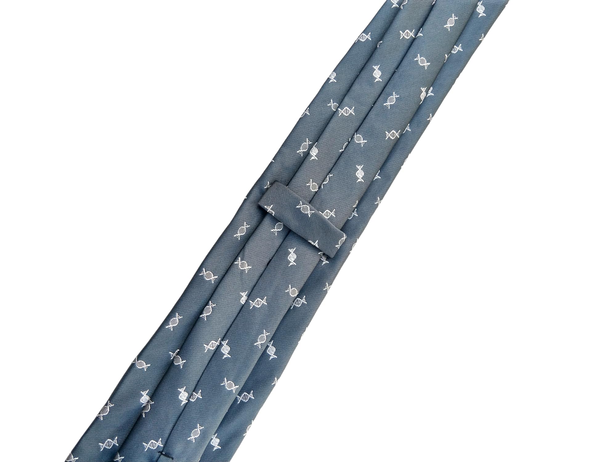 DNA Tie - Corbata de biología para hombre, regalo para científicos y biólogos, ADN Gris 7