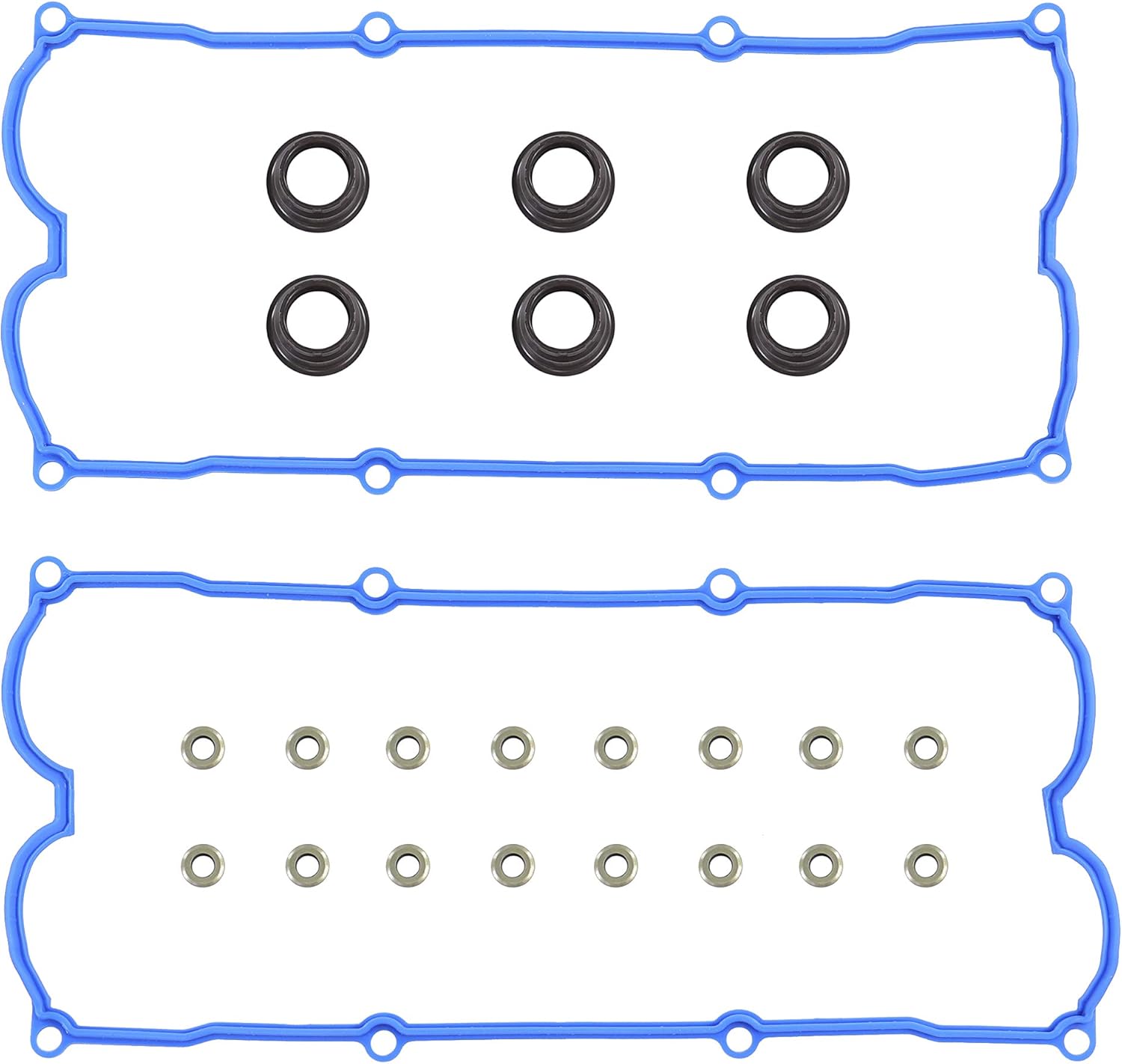 DNJ VC353G Valve Cover Gasket for 1998-2004 Acura, Honda, Isuzu Amigo, Axiom, Passport 3.2L-3.5L V6 24V DOHC 3494cc