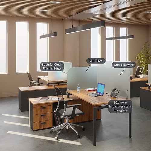 Miniatura 2 de VaRoom - Divisor de escritorio y separadores de escritorio para estudiantes. Panel de privacidad de escritorio y escudos de privacidad para